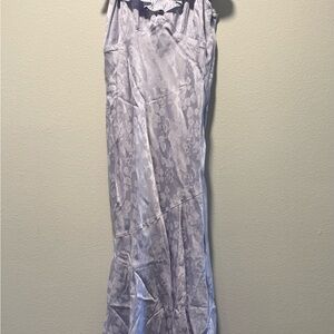 Astr Lavender Satin Dress